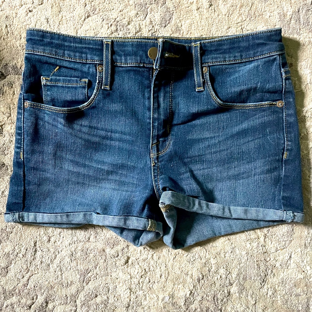 High rise jean shorts